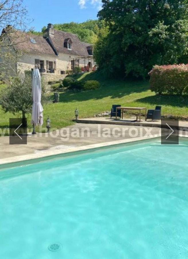 فيلا Domaine Du Bonheur En Pierre Avec Piscine, Proche Sarlat Carlux المظهر الخارجي الصورة